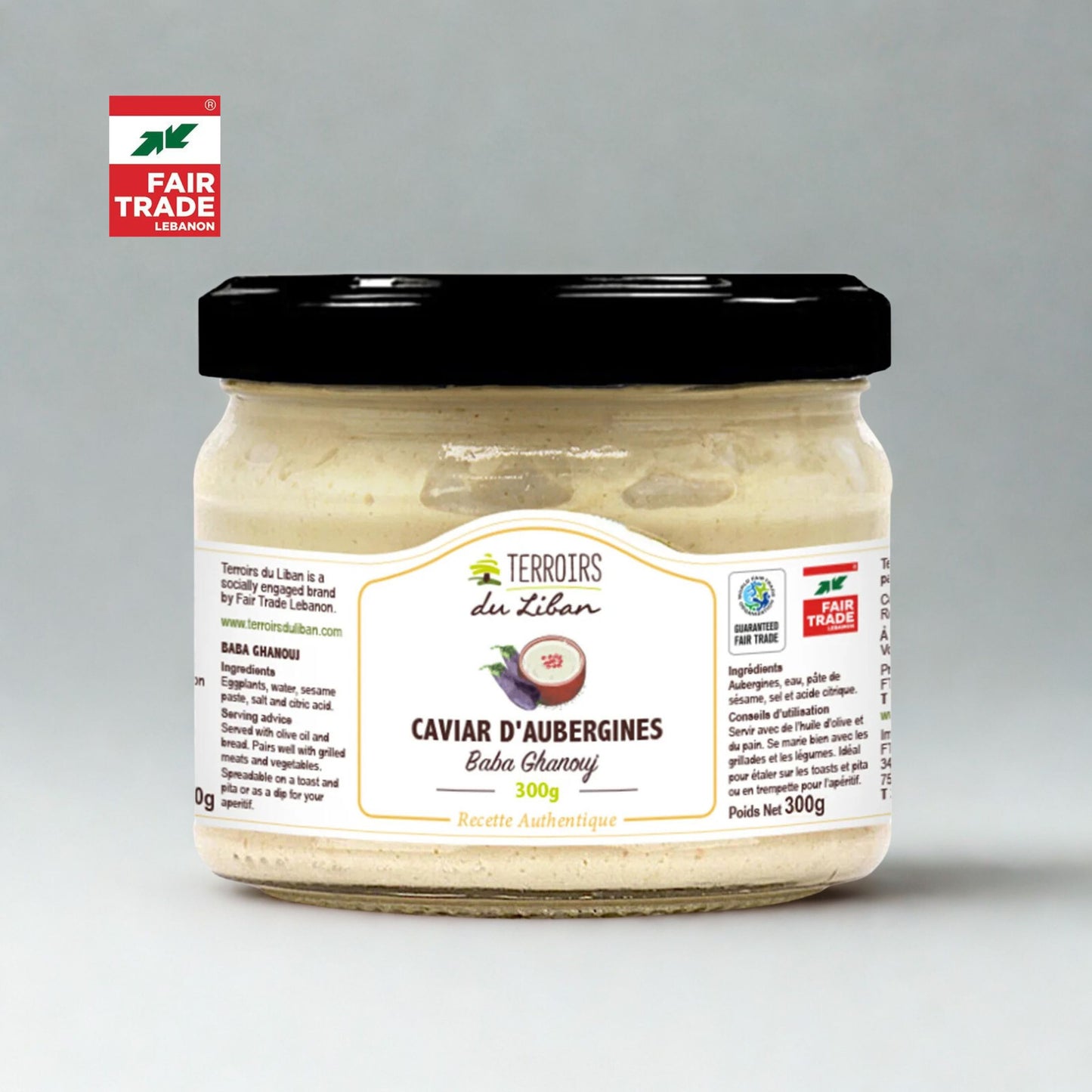 Baba Ganoush baklažanų užtepėlė, Terroirs du Liban, 140g | 300g