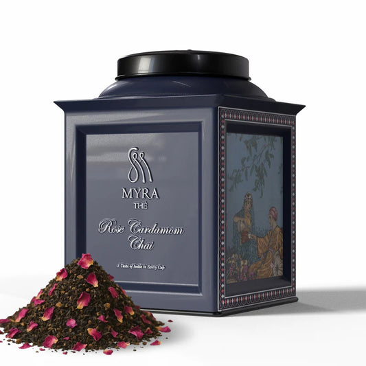 Chai Rose Cardamome - indiška chai juodoji arbata su rožėmis Maison Myra, 50g
