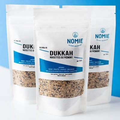 Dukkah su Pjemonto lazdyno riešutais 75 g Nomie | Rytų