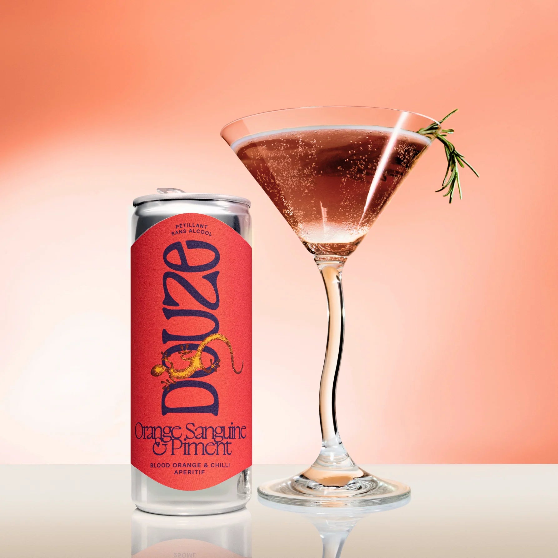 Putojantis nealkoholinis raudonųjų apelsinų ir čili aperityvas, Douze, 250ml
