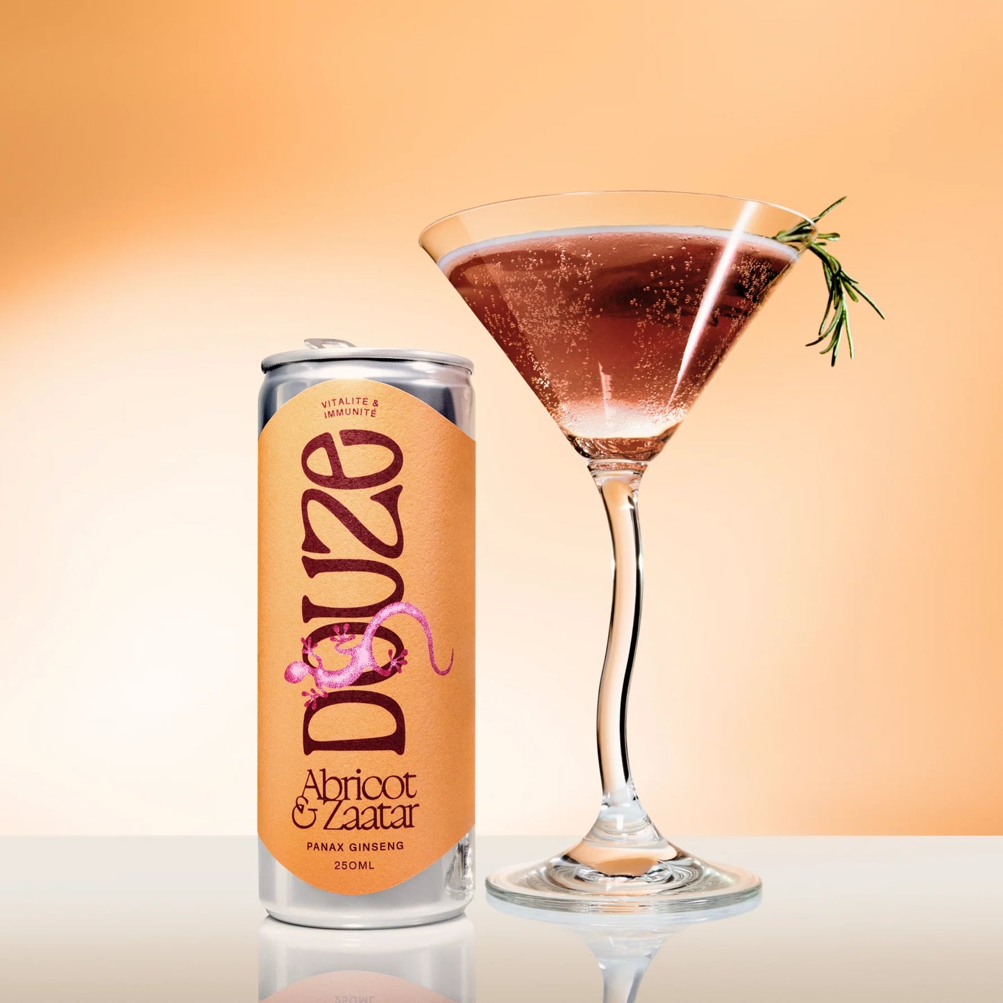 Putojantis nealkoholinis abrikosų ir zaatar aperityvas, Douze,  750ml | 250ml 🇫🇷